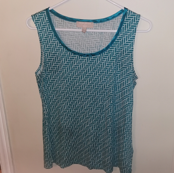 Banana Republic Blue Tank Loose Tunic Top M - Picture 3 of 10
